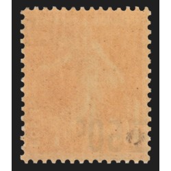 n°225, variété "surcharge à cheval", neuf ** sans charnière - SUPERBE