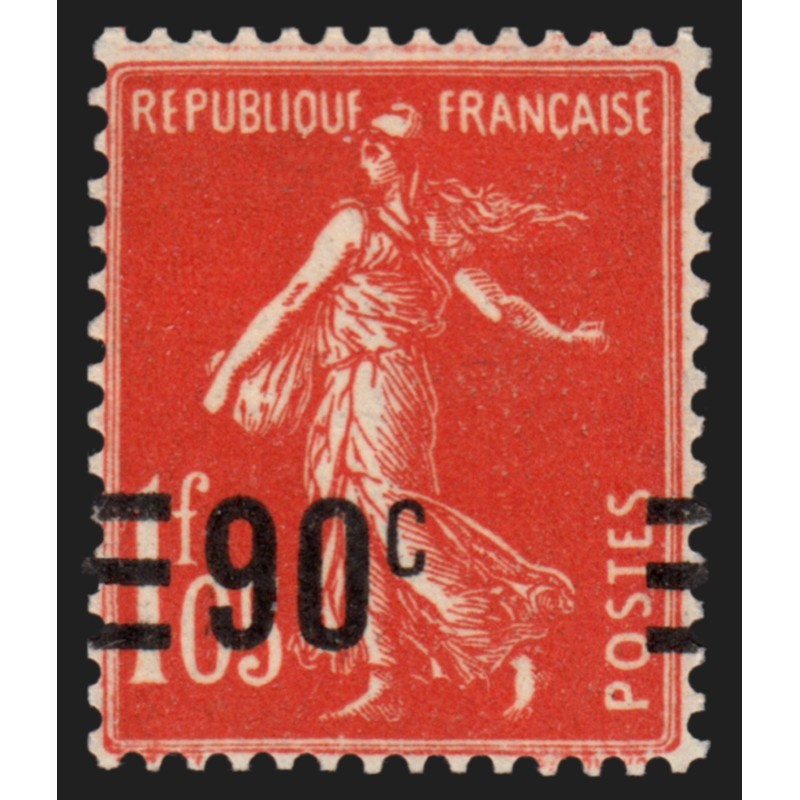 n°227, variété "surcharge à cheval", neuf ** sans charnière - SUPERBE n°227, variété "surcharge à cheval", neuf ** sans charnière - SUPERBE