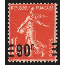 n°227, variété "surcharge à cheval", 1926, neuf ** sans charnière - SUPERBE