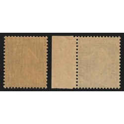 n°239, variété impression "grasse" et "fine", Semeuse 2fr vert, neufs ** - TB