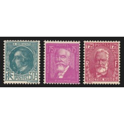 n°291/293, Célébrités 1933, série complète, neufs ** sans charnière - TB