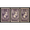 n°338/338a/338b, Jean Mermoz, les 3 nuances, neufs * avec charnière - TB