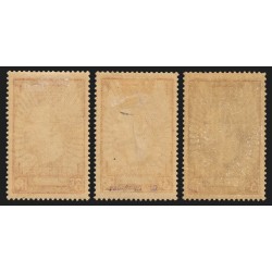 n°338/338a/338b, Jean Mermoz, les 3 nuances, neufs * avec charnière - TB