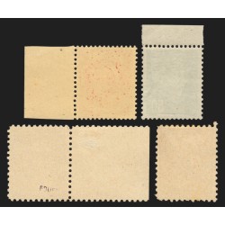 Pétain 1941, lot de 4 valeurs Faux Intelligence Service et FFI, neufs - TB