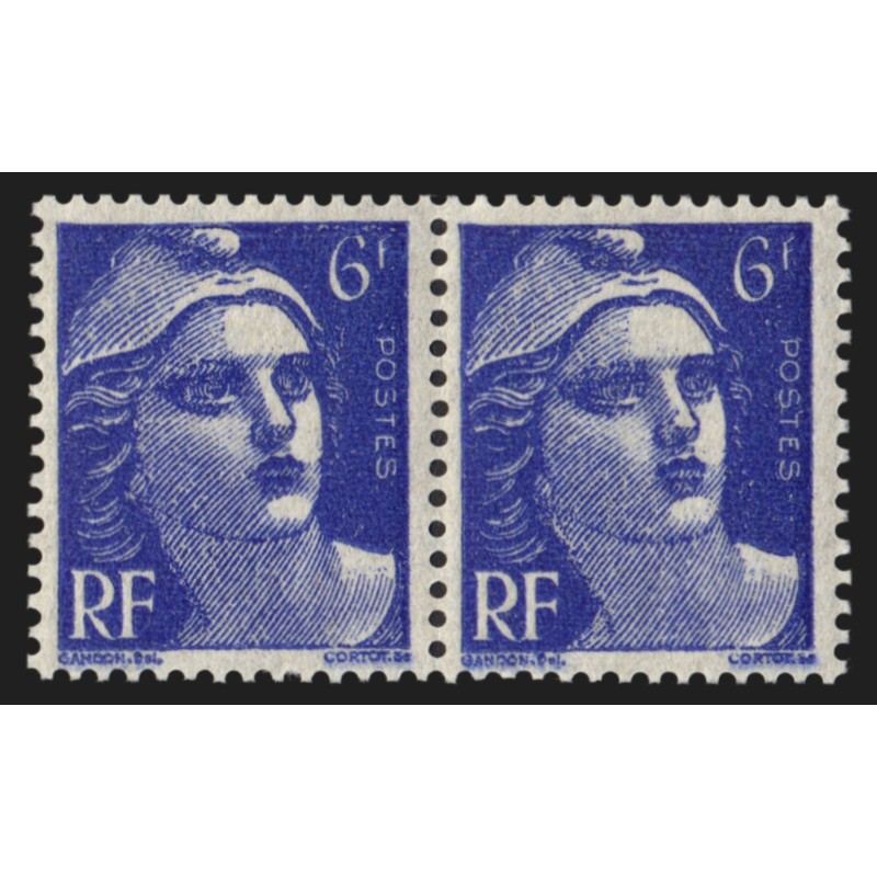 n°720b, variété "mèches croisées" tenant à normal, neufs ** - SUPERBE n°720b, variété "mèches croisées" tenant à normal, neufs ** - SUPERBE