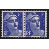 n°720b, variété "mèches croisées" tenant à normal, neufs ** - SUPERBE