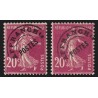 Préoblitérés n°55/55a, Semeuse 20c lilas-rose, Types III et V, neufs ** - TB