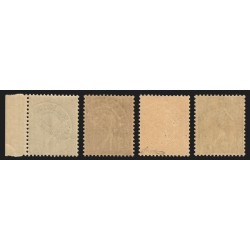 Préoblitérés 1922/1927, Semeuse lignée, 4 valeurs, neufs ** sans charnière - TB