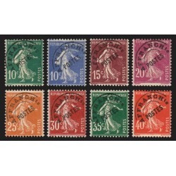 Préoblitérés 1922/1932, Semeuse camée, 8 valeurs, neufs ** sans charnière - TB