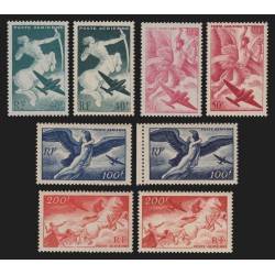Poste Aérienne n°16/19, en 2 nuances de couleurs, neufs ** sans charnière - TB