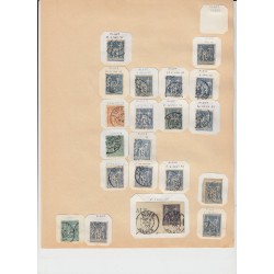 ALGÉRIE 1870/1962, Collection d'oblitérations, 600 timbres, COTE +1000€