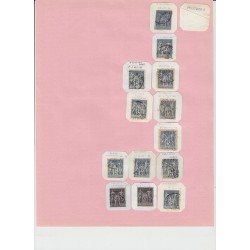 ALGÉRIE 1870/1962, Collection d'oblitérations, 600 timbres, COTE +1000€