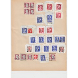ALGÉRIE 1870/1962, Collection d'oblitérations, 600 timbres, COTE +1000€