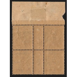 n°157, bloc de quatre millésime 9 avec manchette GC, neuf ** sans charnière TB