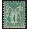 n°63, Sage 4c vert, Type I (N sous B), neuf * avec charnière - TB D'ASPECT