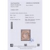 n°55b, erreur 15c brun sur rose au lieu de bistre, Certificat JF.BRUN - RARE