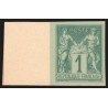 Colonies générales n°24, tirage de 1900 papier bristol, Sage 1c vert - SUPERBE