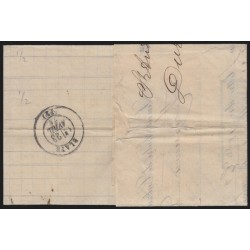 n°60B, Cérès 25c bleu, Type II, oblitéré GC 3498 SAINT-ANDRE-DE-CUBZAC - TB