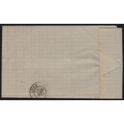 n°60B, Cérès 25c bleu, Type II, oblitéré GC 1013 LE CHEYLARD sur lettre - TB