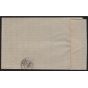 n°60B, Cérès 25c bleu, Type II, oblitéré GC 1013 LE CHEYLARD sur lettre - TB