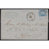 n°60B, Cérès 25c bleu, Type II, oblitéré cachet convoyeur RIVES-S-FURE - TB