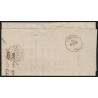 n°60B, Cérès 25c bleu, Type II, oblitéré GC 2723 OLORON-SAINTE-MARIE sur lettre