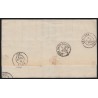 n°60B, Cérès 25c bleu, Type II, oblitéré GC 37 AISEREY sur lettre - TB