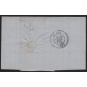 n°60B, Cérès 25c bleu, Type II, oblitéré GC 76 AMBARES sur lettre - TB