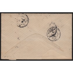 n°60B, Cérès 25c bleu, Type II, oblitéré GC 4951 LAMOTHE-LANDERON + cerclé B