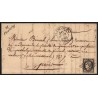 n°3, oblitéré PLANCOET + cursive 21/PLOUBALAY lettre 1849, Certificat - SUPERBE