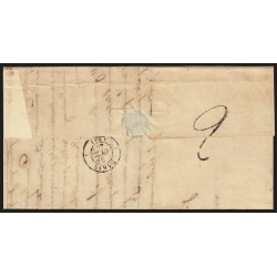n°3, oblitéré PLANCOET + cursive 21/PLOUBALAY lettre 1849, Certificat - SUPERBE