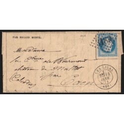Ballon monté "Le Vaucanson" GC 3189 LES LILAS Gazette des Absents - Certificat