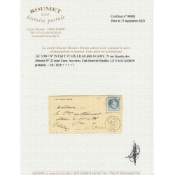 Ballon monté "Le Vaucanson" GC 3189 LES LILAS Gazette des Absents - Certificat
