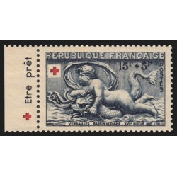 n°938a, avec bande publicitaire "Être prêt", Croix-Rouge 1952, neuf ** - TB