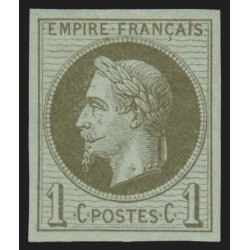 Colonies françaises, Napoléon Lauré 1c vert-olive, neuf ** sans charnière - TB