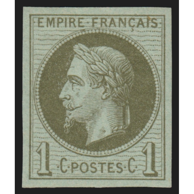 Colonies françaises, Napoléon Lauré 1c vert-olive, neuf ** sans charnière - TB