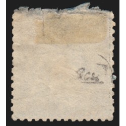 n°84, Sage 1c Bleu de Prusse, oblitéré, très défectueux, Certificat CALVES
