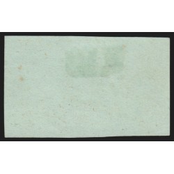 n°12a, paire, Napoléon non-dentelé 5c vert-jaune, oblitéré étoile de Paris - TB