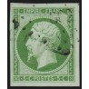 n°12, Napoléon non-dentelé 5c vert, oblitéré - TTB