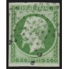n°12, Napoléon non-dentelé 5c vert, oblitéré étoile de Paris - TB