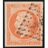n°16, Napoléon non-dentelé 40c orange, oblitéré - TTB
