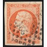 n°16, Napoléon non-dentelé, 40c orange, oblitéré - TTB