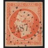 n°16, 40c orange-vif, oblitéré PC 2487 PONCIN Ain, frappe superbe