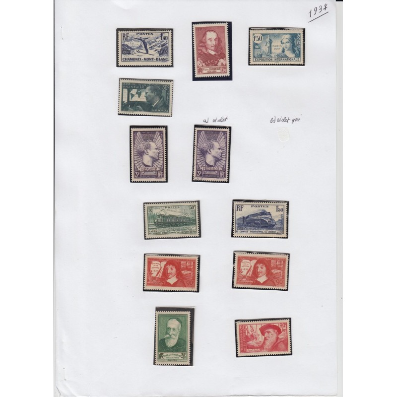 France 1937/1959, collection neufs ** dont bloc PEXIP, variétés... COTE 4000 € France 1937/1959, collection neufs ** dont bloc PEXIP, variétés... COTE 4000 €