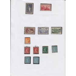 France 1937/1959, collection neufs ** dont bloc PEXIP, variétés... COTE 4000 €