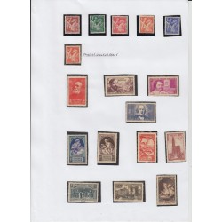 France 1937/1959, collection neufs ** dont bloc PEXIP, variétés... COTE 4000 €