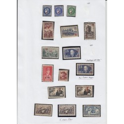 France 1937/1959, collection neufs ** dont bloc PEXIP, variétés... COTE 4000 €