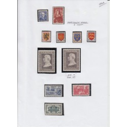 France 1937/1959, collection neufs ** dont bloc PEXIP, variétés... COTE 4000 €