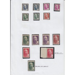 France 1937/1959, collection neufs ** dont bloc PEXIP, variétés... COTE 4000 €