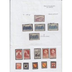 France 1937/1959, collection neufs ** dont bloc PEXIP, variétés... COTE 4000 €